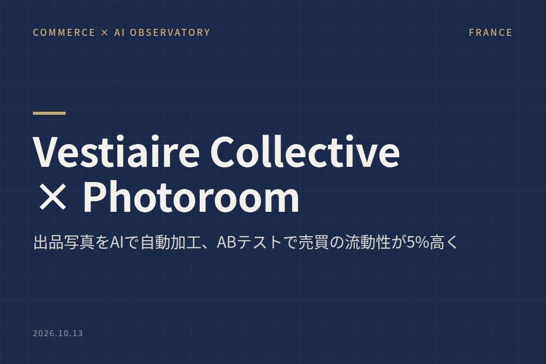 Vestiaire Collective、新規出品の写真をPhotoroomのAIで自動加工 自社ツールとのABテストで売買の流動性が5%高く
